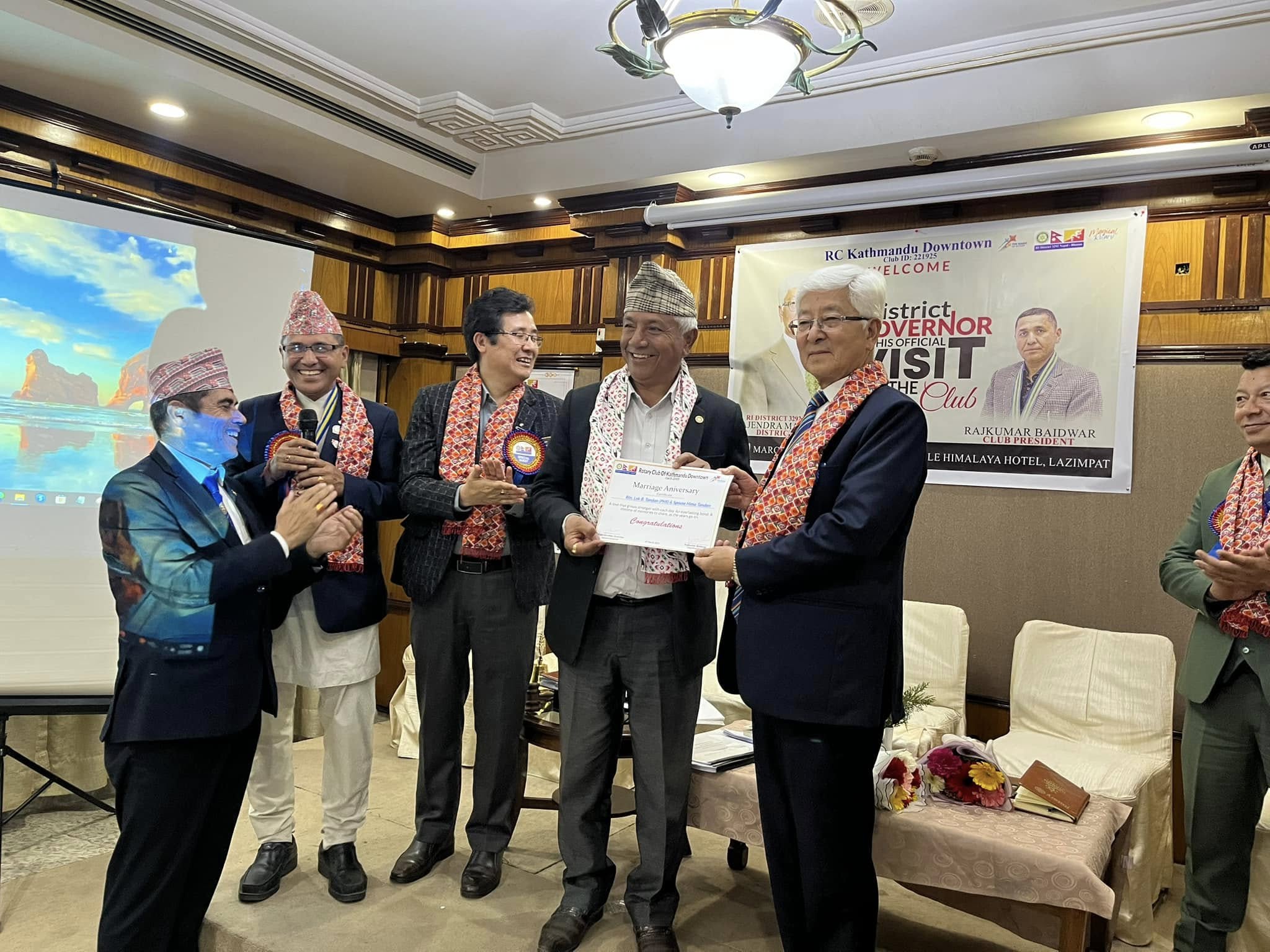 Highlights of District Governor’s Visit to RC Kathmandu Downtown – 5th March 2025