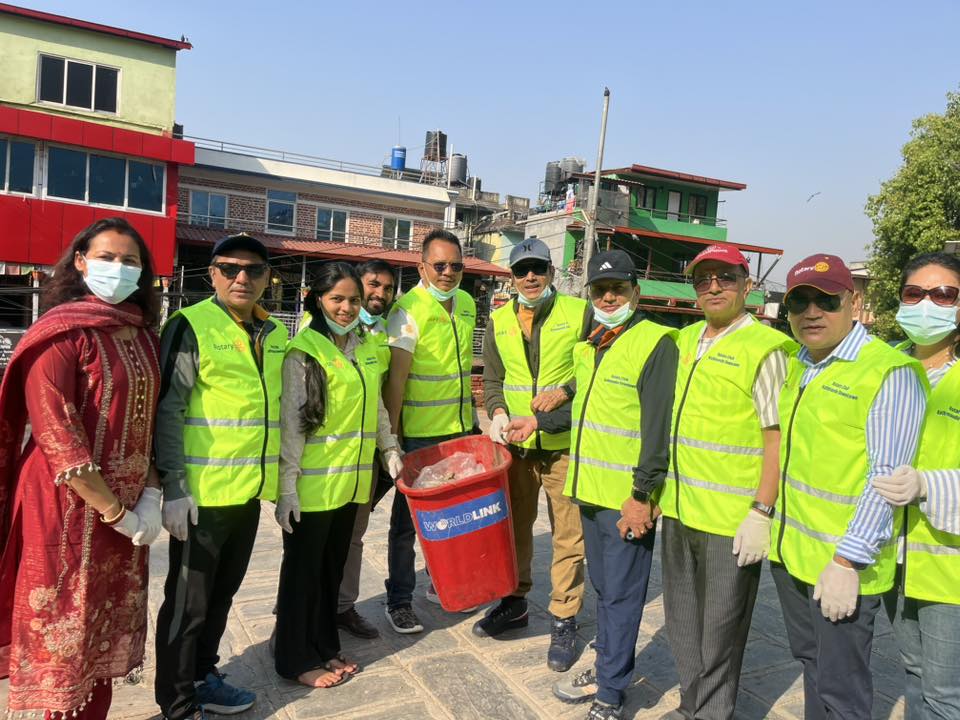 Rotary-Led Cleanliness Drive at Budhanilkantha Temple